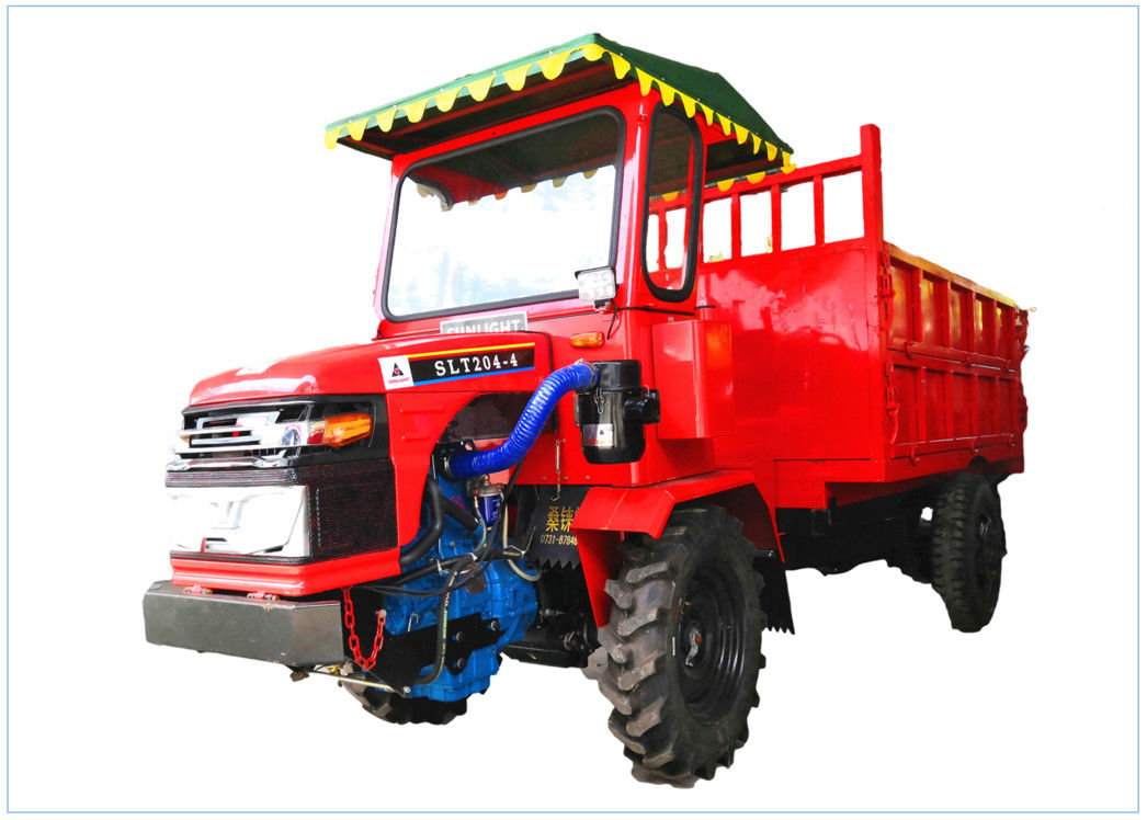 Красная мини погрузо-разгрузочная работа Транспортор Думпер 18ХП трактора 4ВД в горной области поставщик