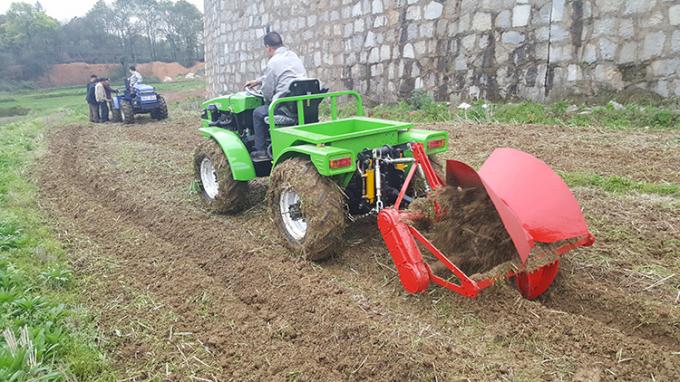 отчетливо произношенный трактор с тележки фермы Типпер дороги для перехода плантации масличной пальмы и роторного рыхлителя 1